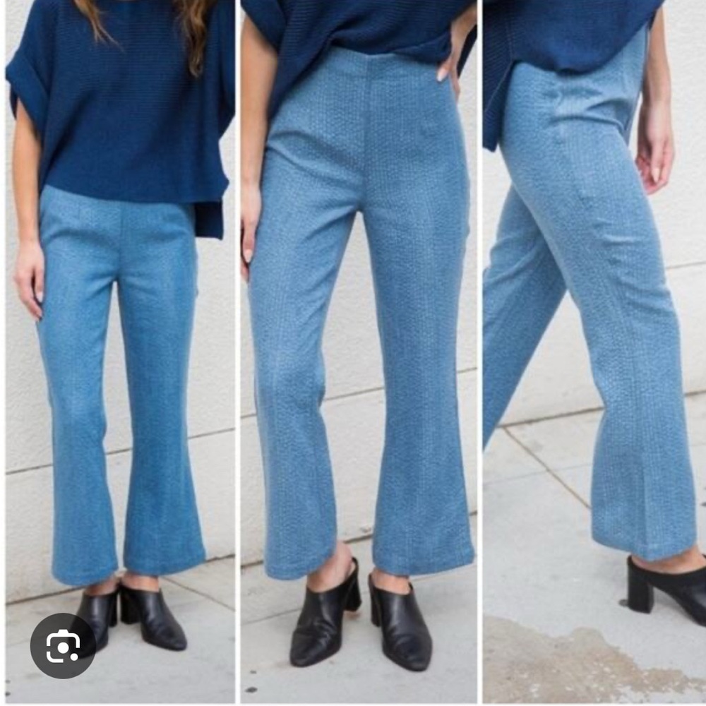 NWOT Mara Hoffman Lucy High rises cropped flared pants sz 4